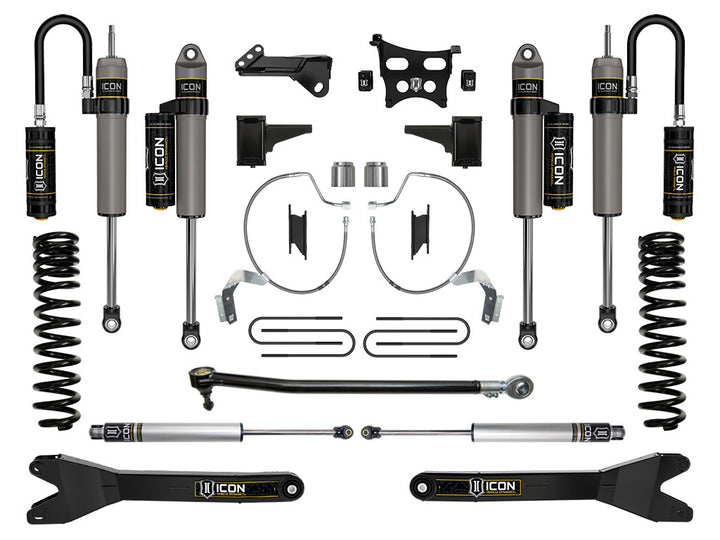 ICON Vehicle Dynamics 2023-2026 Ford F-250/F-350 Super Duty 4WD, Diesel, 4.5" Lift, Stage 4 Suspension System w/ Radius Arms