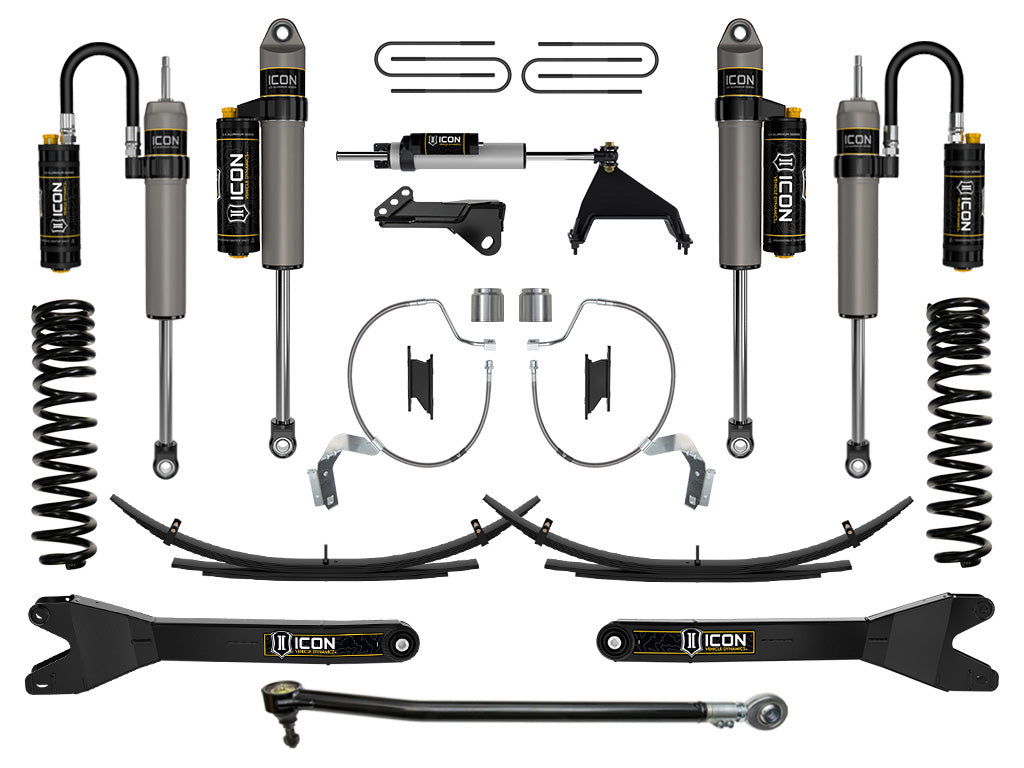 ICON Vehicle Dynamics 2023-2026 Ford F-250/F-350 Super Duty 4WD, Diesel, 4.5" Lift, Stage 5 Suspension System w/ Radius Arms &amp; Expansion Packs