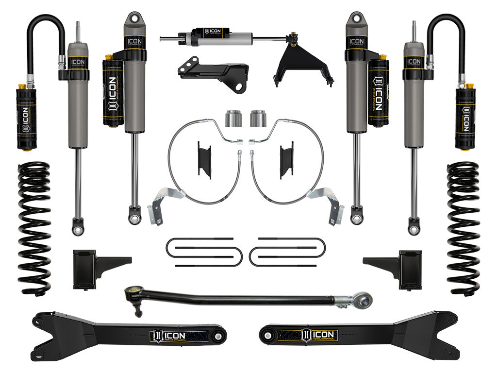 ICON Vehicle Dynamics 2023-2026 Ford F-250/F-350 Super Duty 4WD, Diesel, 4.5" Lift, Stage 5 Suspension System w/ Radius Arms