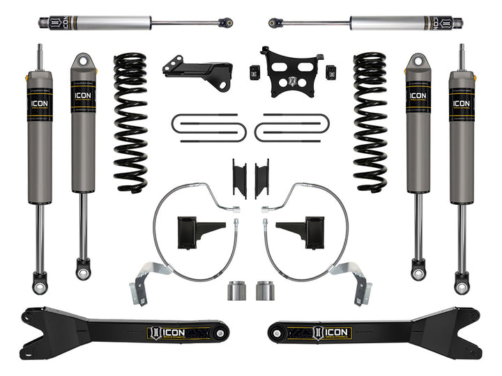 ICON Vehicle Dynamics 2023-2026 Ford F-250/F-350 Super Duty 4WD, Gas, 4.5" Lift, Stage 3 Suspension System w/ Radius Arms