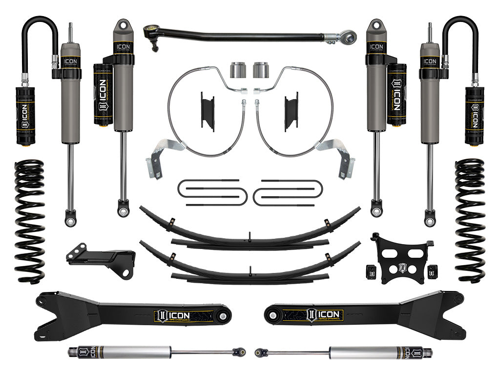 ICON Vehicle Dynamics 2023-2026 Ford F-250/F-350 Super Duty 4WD, Gas, 4.5" Lift, Stage 4 Suspension System w/ Radius Arms &amp; Expansion Packs