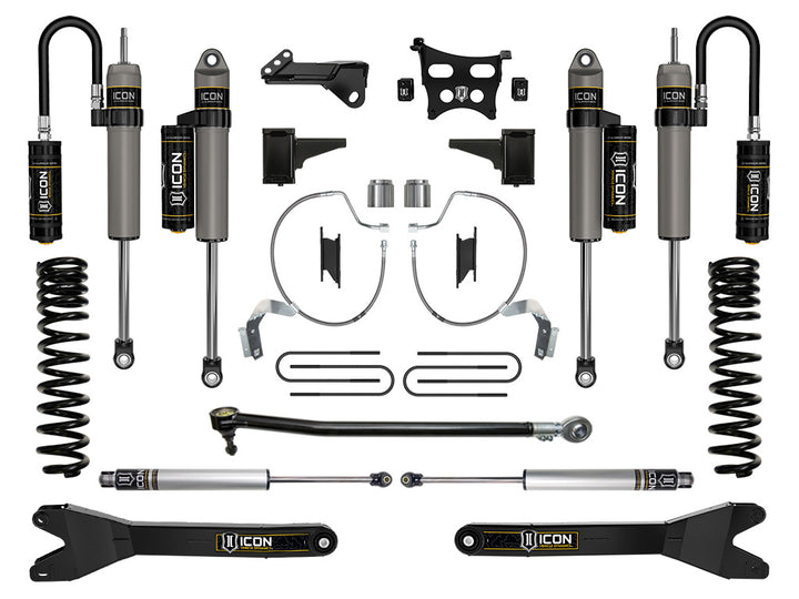 ICON Vehicle Dynamics 2023-2026 Ford F-250/F-350 Super Duty 4WD, Gas, 4.5" Lift, Stage 4 Suspension System w/ Radius Arms
