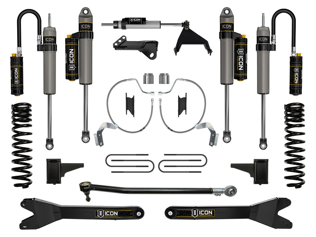 ICON Vehicle Dynamics 2023-2026 Ford F-250/F-350 Super Duty 4WD, Gas, 4.5" Lift, Stage 5 Suspension System w/ Radius Arms