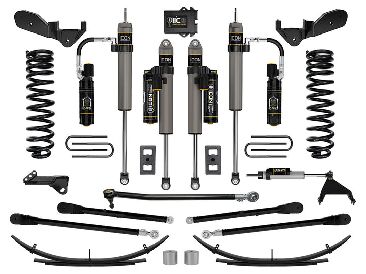 ICON Vehicle Dynamics 2023-2026 Ford F-250/F-350 Super Duty 4WD, Diesel, 2.5" Lift, Stage 6 Suspension System w/ 4-Link and Expansion Packs