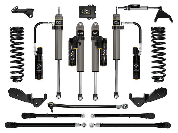 ICON Vehicle Dynamics 2023-2026 Ford F-250/F-350 Super Duty 4WD, Gas, 2.5" Lift, Stage 6 Suspension System w/ 4-Link