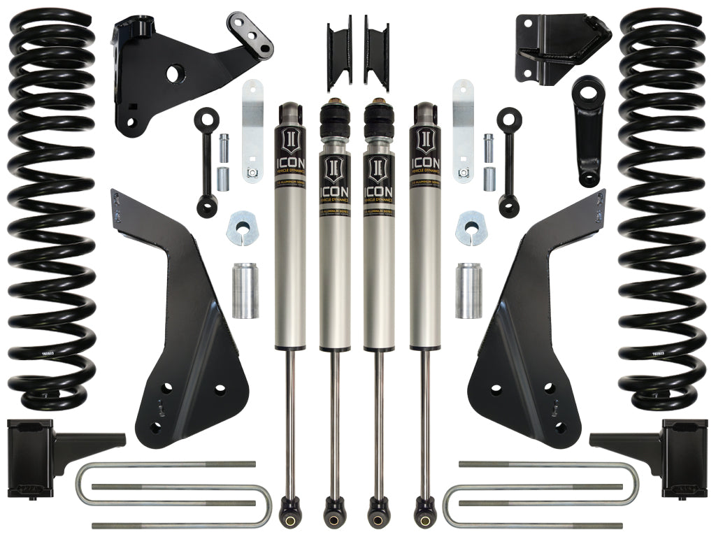 ICON Vehicle Dynamics 2008-2010 Ford F250/F350, 7" Lift, Stage 1 Suspension System