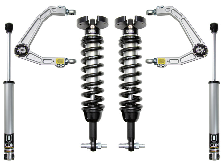 ICON Vehicle Dynamics 2019-2026 Chevrolet Silverado 1500/GMC Sierra 1500, 1.5-3.5" Lift, Stage 2 Suspension System, Billet