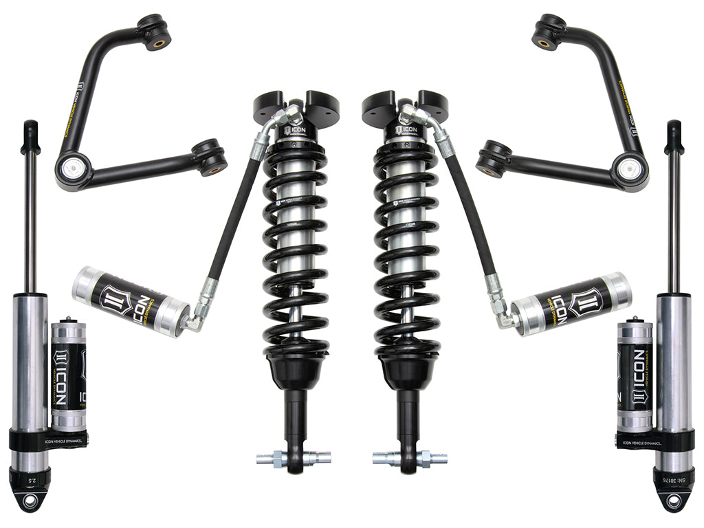 ICON Vehicle Dynamics 2019-2026 Chevrolet Silverado 1500/GMC Sierra 1500, 1.5-3.5" Lift, Stage 3 Suspension System, Tubular