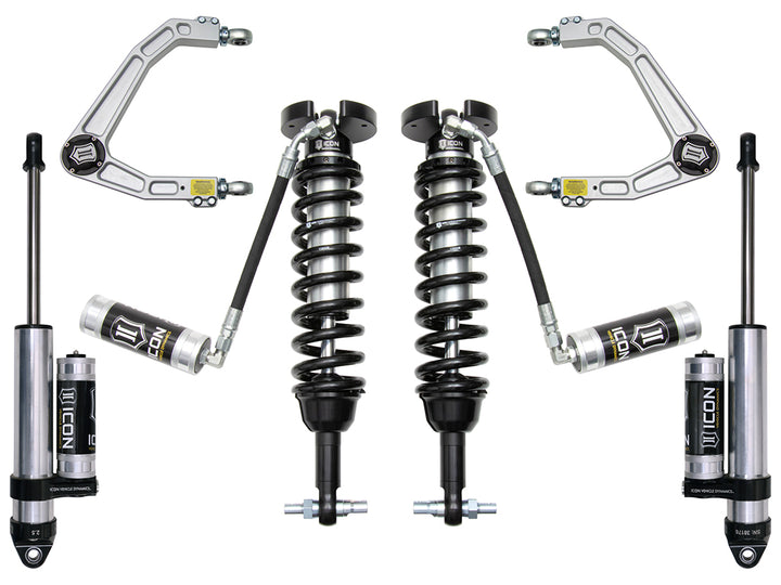 ICON Vehicle Dynamics 2019-2026 Chevrolet Silverado 1500/GMC Sierra 1500, 1.5-3.5" Lift, Stage 3 Suspension System, Billet