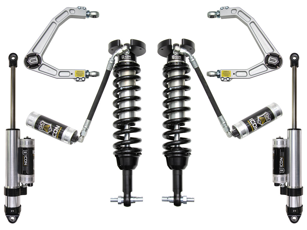 ICON Vehicle Dynamics 2019-2026 Chevrolet Silverado 1500/GMC Sierra 1500, 1.5-3.5" Lift, Stage 4 Suspension System, Billet