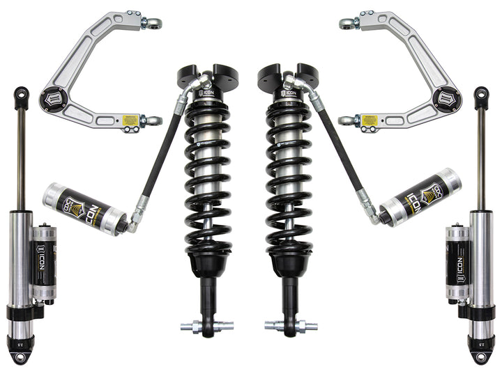 ICON Vehicle Dynamics 2019-2026 Chevrolet Silverado 1500/GMC Sierra 1500, 1.5-3.5" Lift, Stage 4 Suspension System, Billet