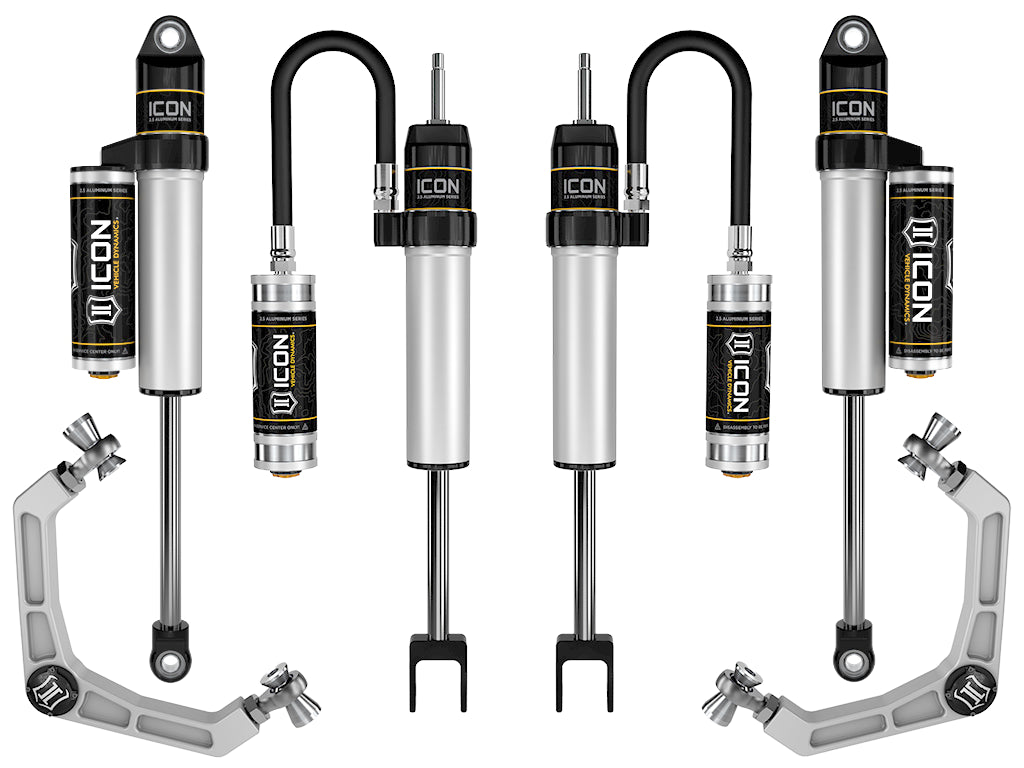 ICON Vehicle Dynamics 2020-2026 GM 2500/3500 HD, 0-2" Lift, Stage 2 Suspension System, Billet