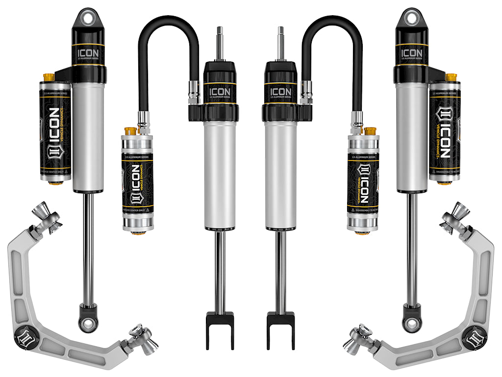 ICON Vehicle Dynamics 2020-2026 GM 2500/3500 HD, 0-2" Lift, Stage 3 Suspension System, Billet