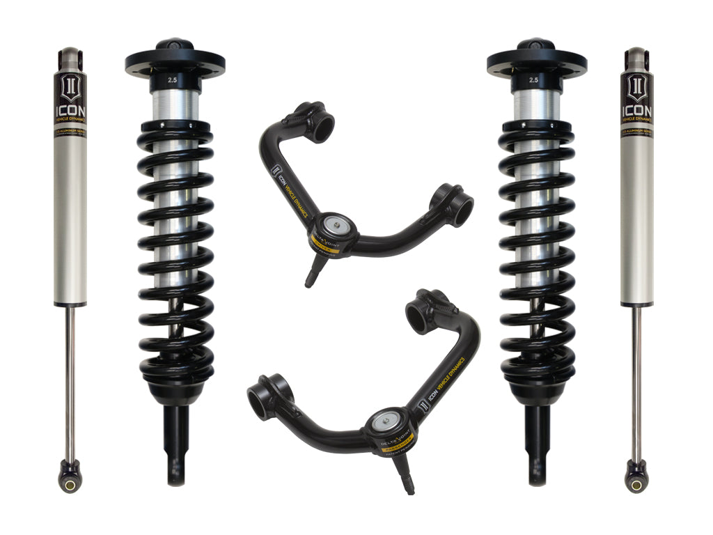 ICON Vehicle Dynamics 2009-2013 Ford F-150 4WD, 0-2.63" Lift, Stage 2 Suspension System, Tubular