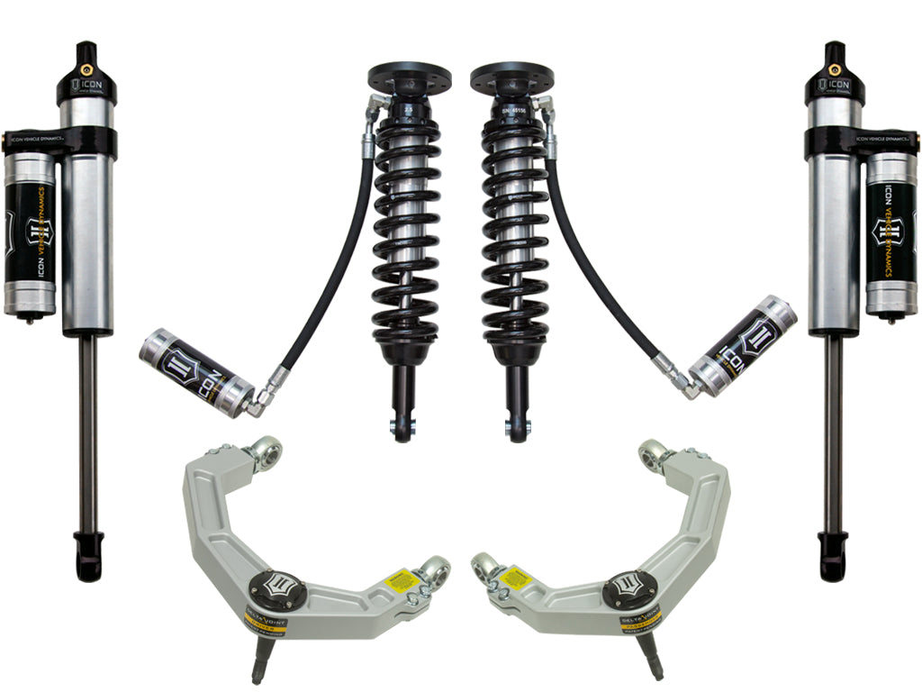 ICON Vehicle Dynamics 2009-2013 Ford F-150 4WD, 1.75-2.63" Lift, Stage 4 Suspension System, Billet