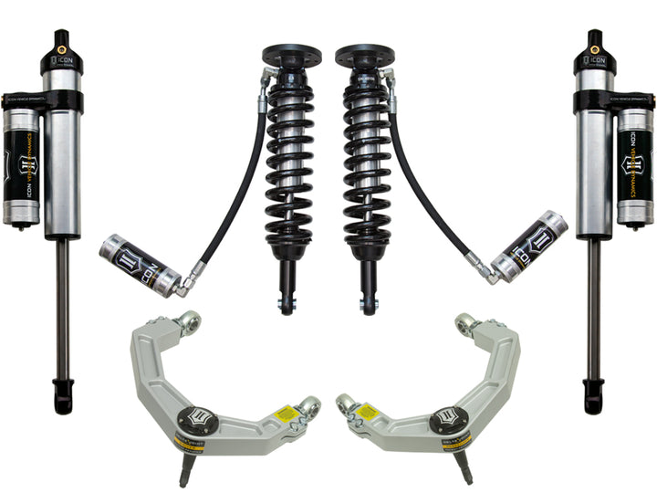 ICON Vehicle Dynamics 2009-2013 Ford F-150 4WD, 1.75-2.63" Lift, Stage 4 Suspension System, Billet