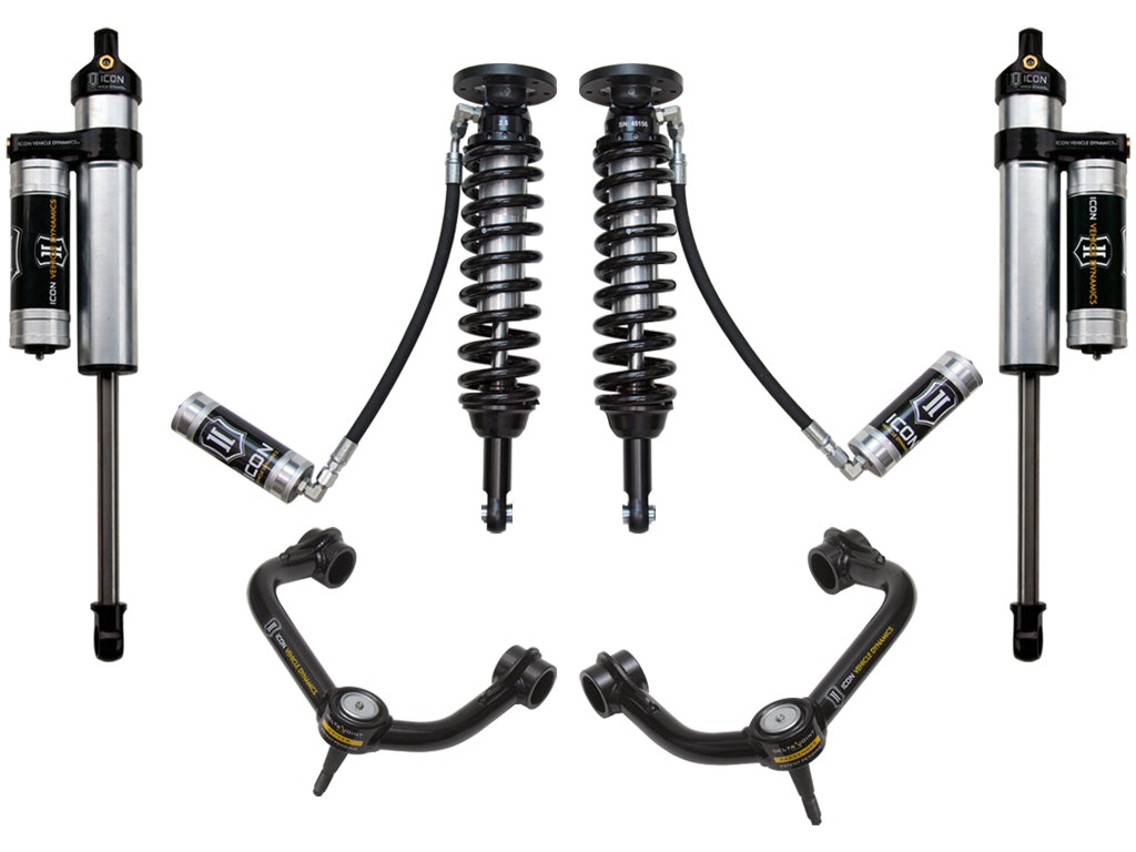 ICON Vehicle Dynamics 2009-2013 Ford F-150 4WD, 1.75-2.63" Lift, Stage 4 Suspension System, Tubular