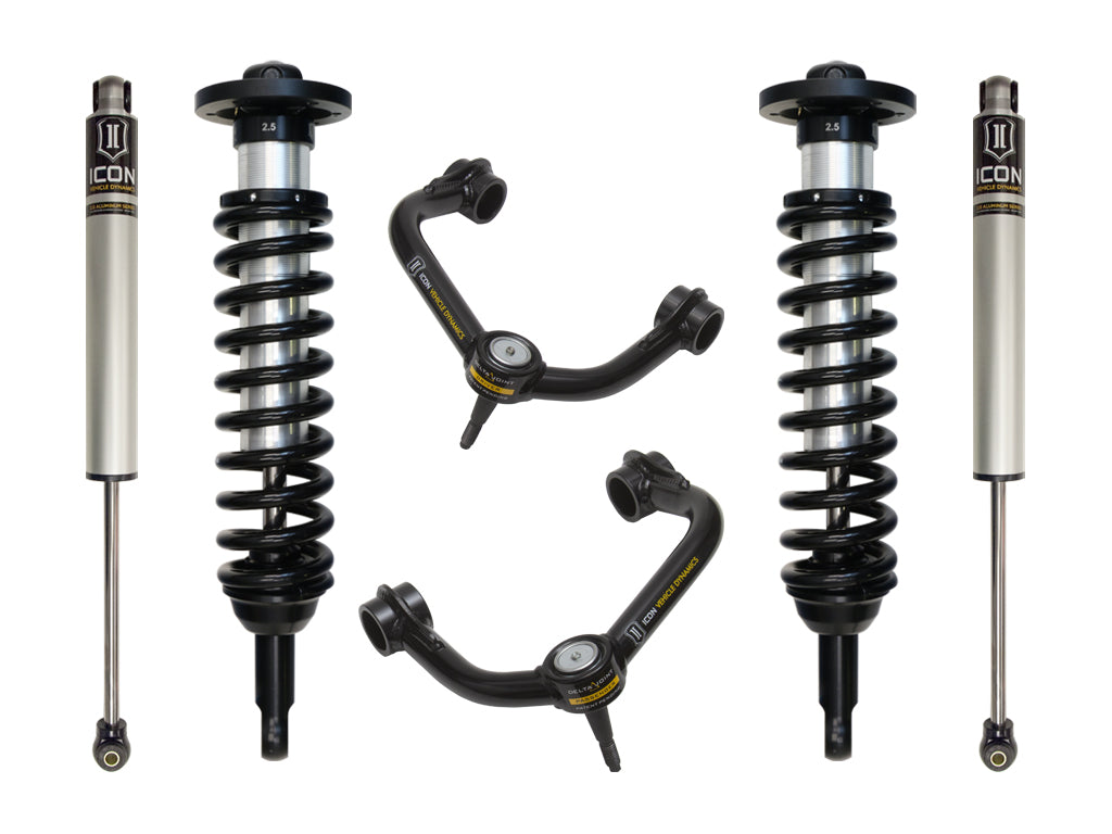 ICON Vehicle Dynamics 2009-2013 Ford F-150 2WD, 0-2.63" Lift, Stage 2 Suspension System, Tubular