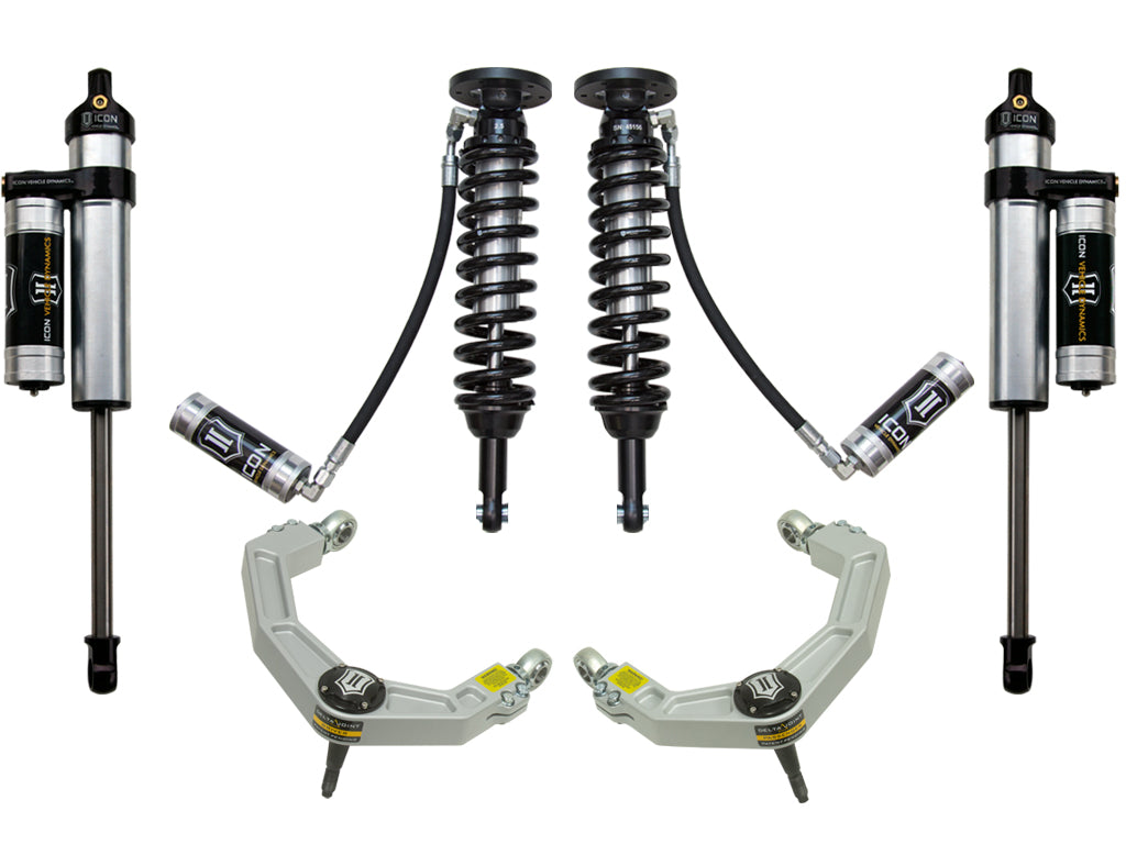 ICON Vehicle Dynamics 2009-2013 Ford F-150 2WD, 1.75-2.63" Lift, Stage 3 Suspension System, Billet