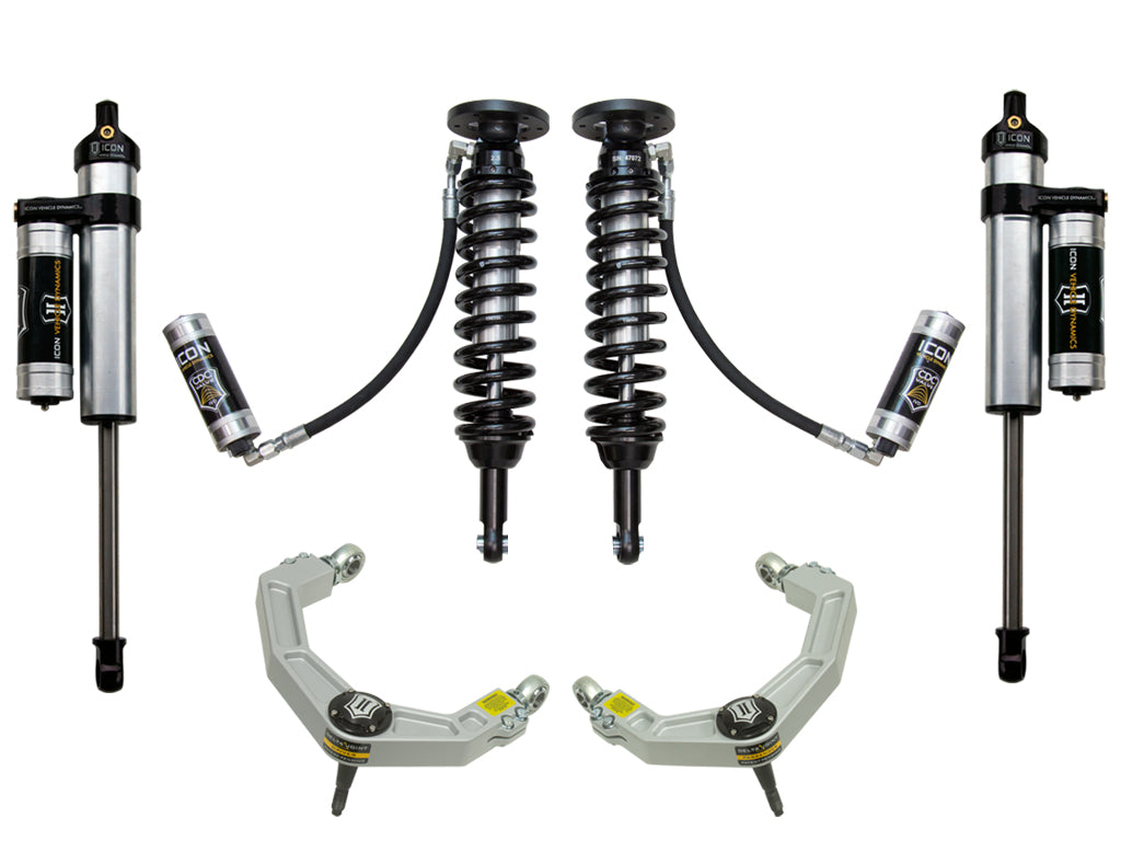 ICON Vehicle Dynamics 2009-2013 Ford F-150 2WD, 1.75-2.63" Lift, Stage 4 Suspension System, Billet