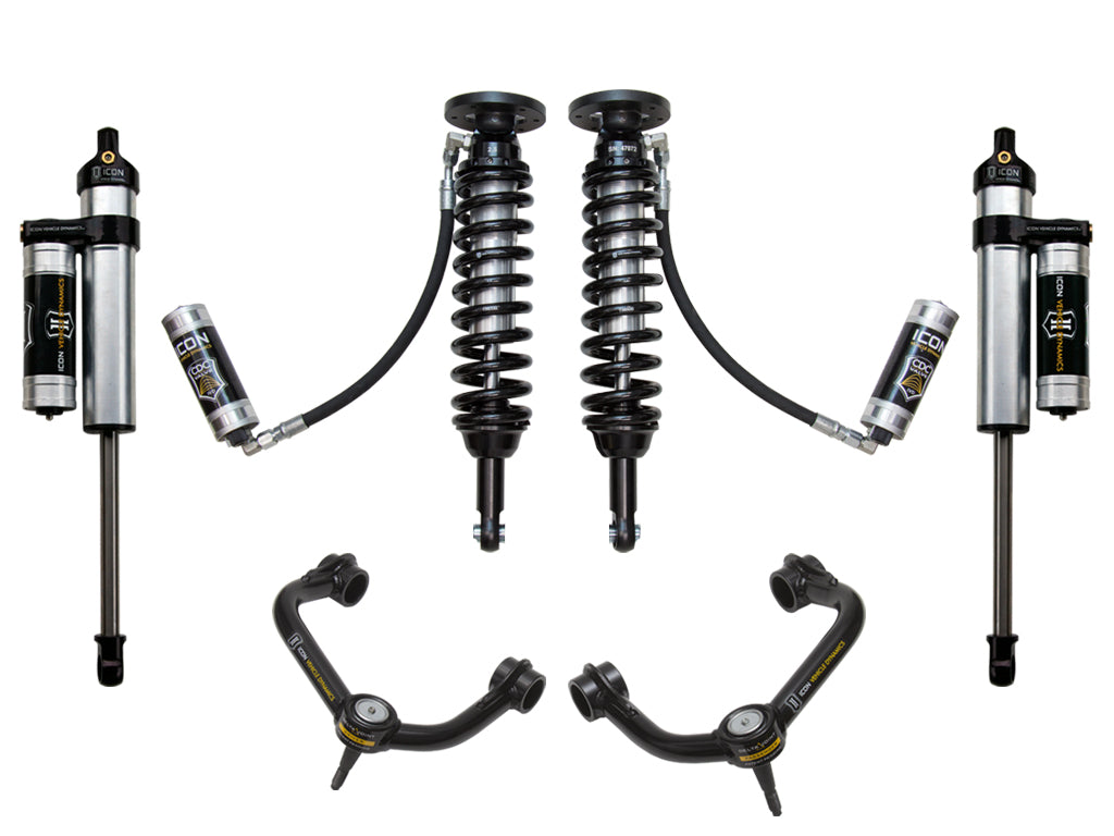 ICON Vehicle Dynamics 2009-2013 Ford F-150 2WD, 1.75-2.63" Lift, Stage 4 Suspension System, Tubular