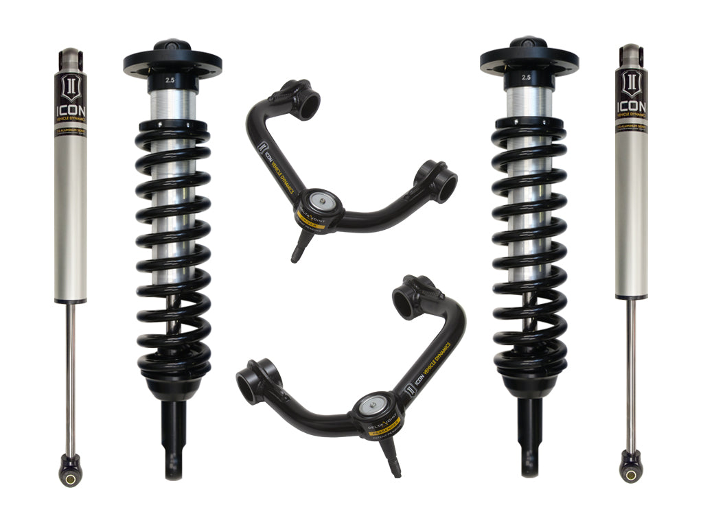 ICON Vehicle Dynamics 2004-2008 Ford F-150 2WD, 0-2.63" Lift, Stage 2 Suspension System, Tubular