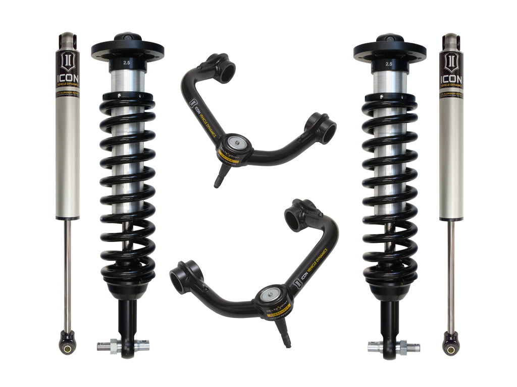 ICON Vehicle Dynamics 2014 Ford F150 4WD, 0-2.63" Lift, Stage 2 Suspension System, Tubular UCA