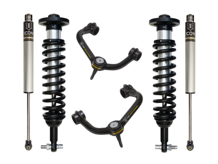 ICON Vehicle Dynamics 2014 Ford F150 4WD, 0-2.63" Lift, Stage 2 Suspension System, Tubular UCA