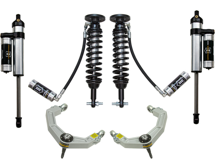 ICON Vehicle Dynamics 2014 Ford F150 4WD, 1.75-2.63" Lift, Stage 4 Suspension System, Billet UCA