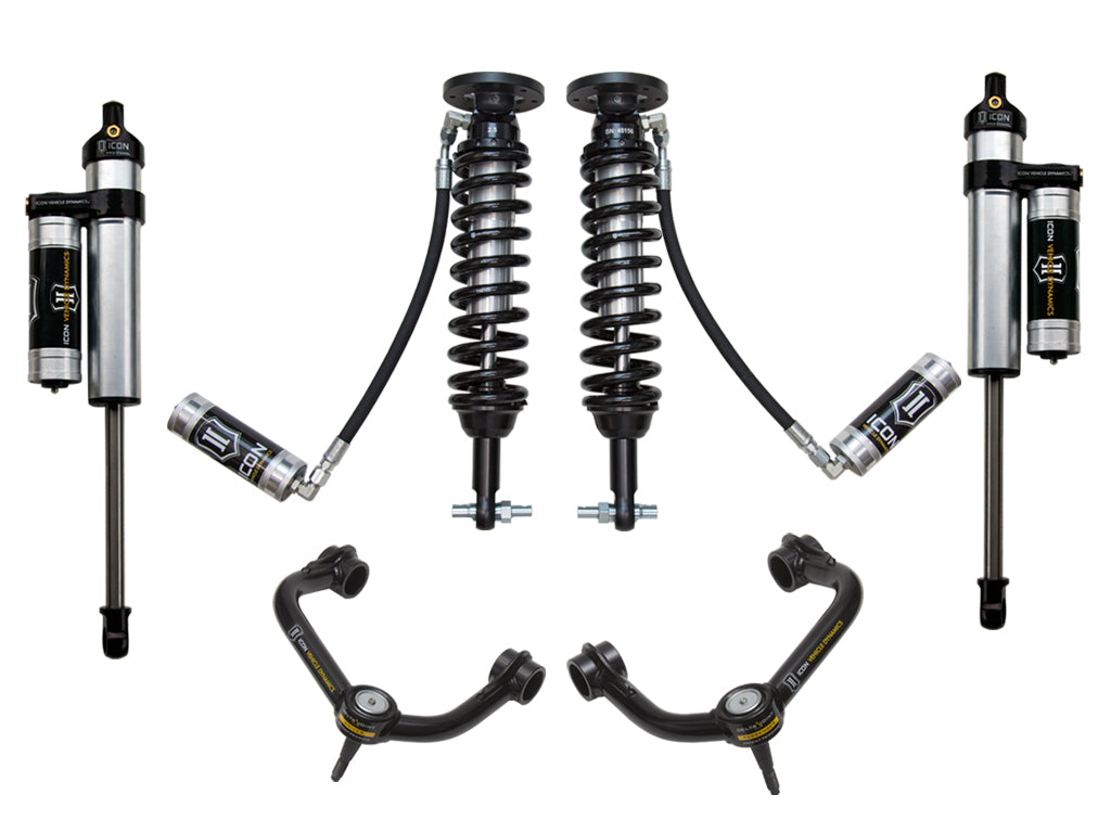 ICON Vehicle Dynamics 2014 Ford F150 4WD, 1.75-2.63" Lift, Stage 4 Suspension System, Tubular UCA