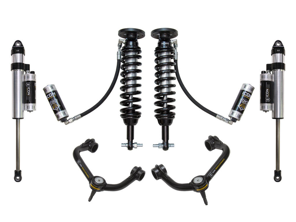 ICON Vehicle Dynamics 2014 Ford F150 4WD, 1.75-2.63" Lift, Stage 5 Suspension System, Tubular UCA