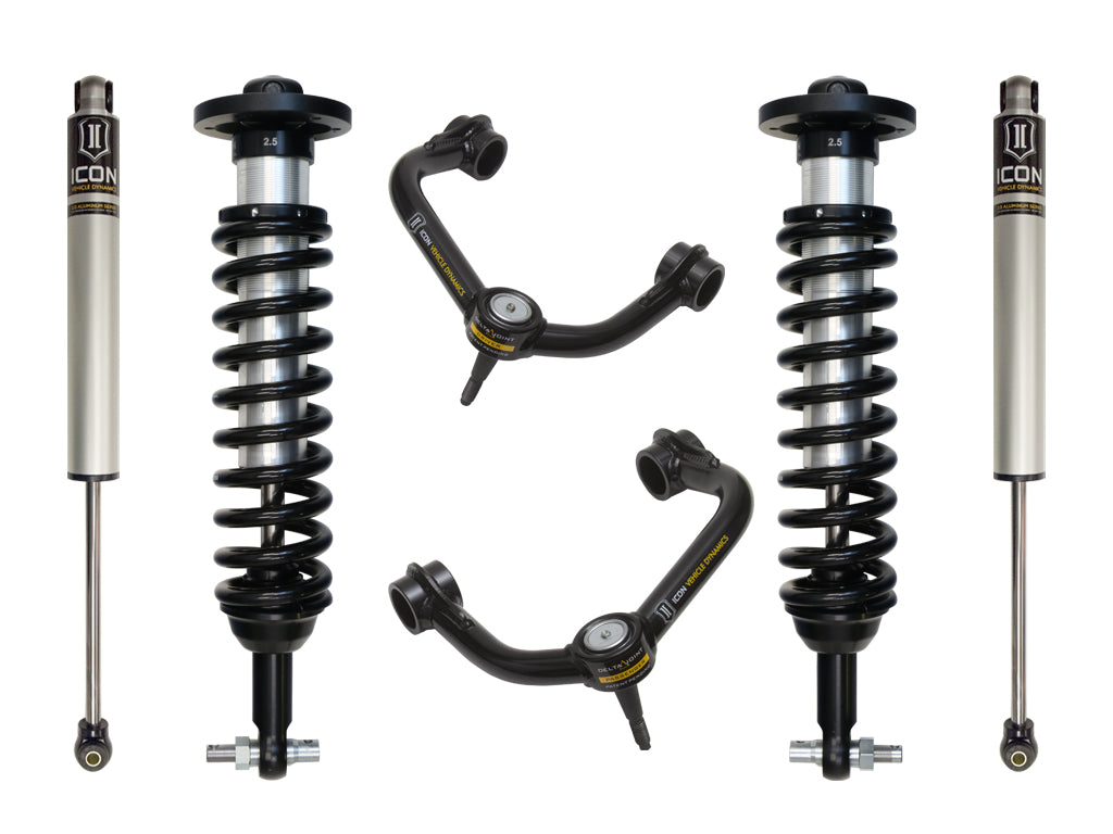 ICON Vehicle Dynamics 2014 Ford F-150 2WD, 0-2.63" Lift, Stage 2 Suspension System, Tubular