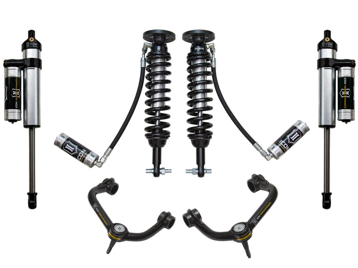 ICON Vehicle Dynamics 2014 Ford F-150 2WD, 1.75-2.63" Lift, Stage 4 Suspension System, Tubular