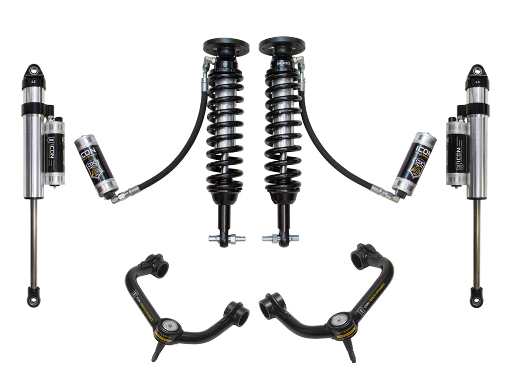 ICON Vehicle Dynamics 2014 Ford F-150 2WD, 1.75-2.63" Lift, Stage 5 Suspension System, Tubular