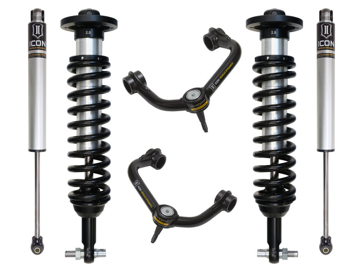 ICON Vehicle Dynamics 2015-20 Ford F150 4WD, 0-2.63" Lift, Stage 2 Suspension System, Tubular UCA