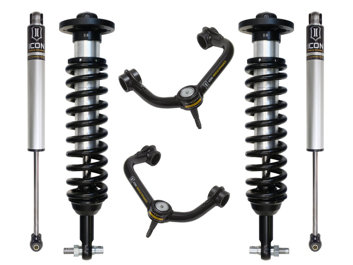 ICON Vehicle Dynamics 2015-2020 Ford F150 2WD, 0-3" Lift, Stage 2 Suspension System, Tubular UCA