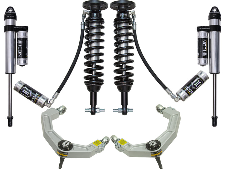 ICON Vehicle Dynamics 2015-20 Ford F150 2WD, 1.75-3" Lift, Stage 4 Suspension System, Billet UCA