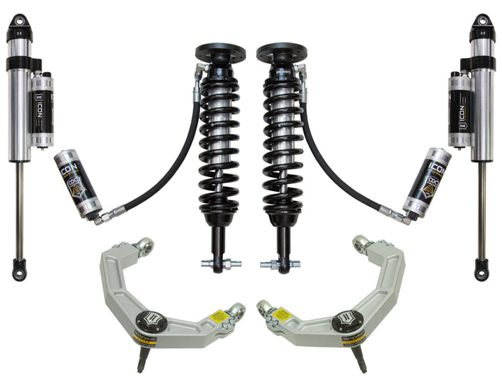 ICON Vehicle Dynamics 2015-20 Ford F150 2WD, 1.75-3" Lift, Stage 5 Suspension System, Billet UCA