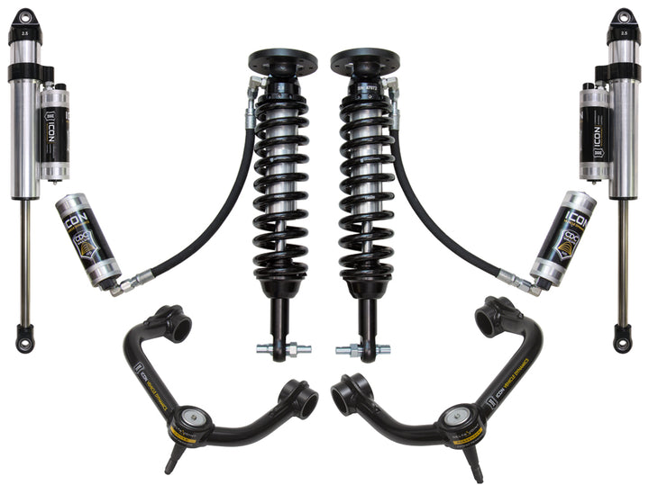 ICON Vehicle Dynamics 2015-20 Ford F150 2WD, 1.75-3" Lift, Stage 5 Suspension System, Tubular UCA