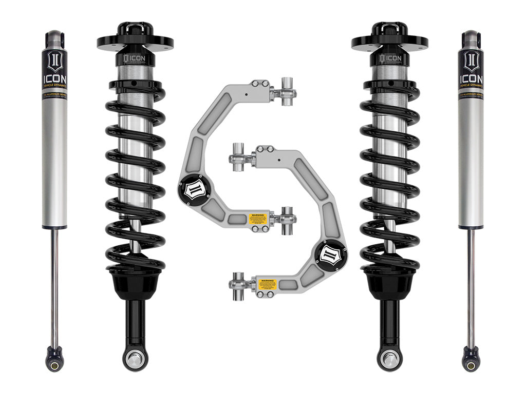 ICON Vehicle Dynamics 2021-2026 Ford F-150 4WD, 2.75-3.5" Lift, Stage 1 Suspension System, Billet