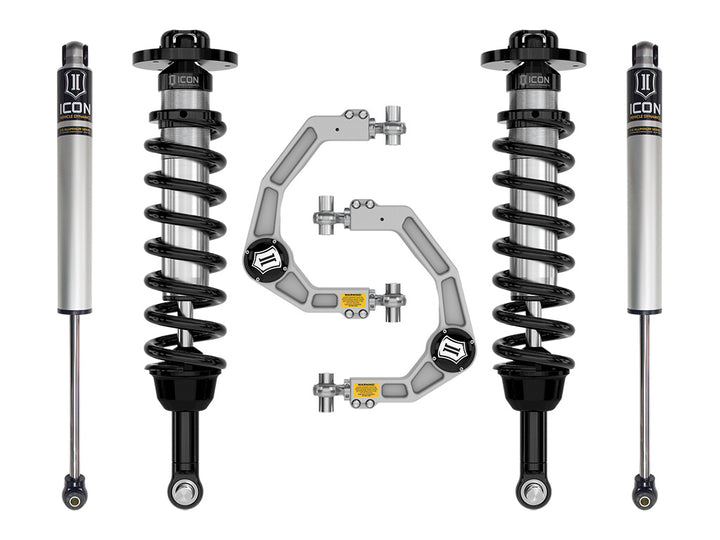 ICON Vehicle Dynamics 2021-2026 Ford F-150 4WD, 2.75-3.5" Lift, Stage 1 Suspension System, Billet