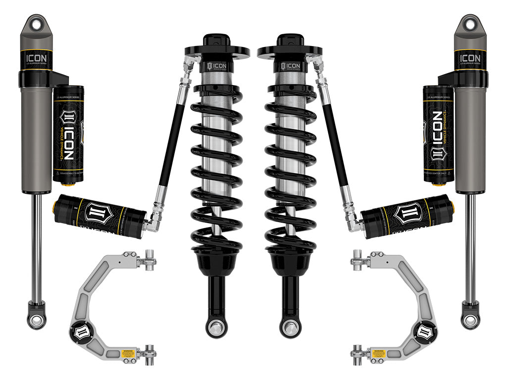 ICON Vehicle Dynamics 2021-2026 Ford F-150 4WD, 2.75-3.5" Lift, Stage 3 Suspension System, Billet