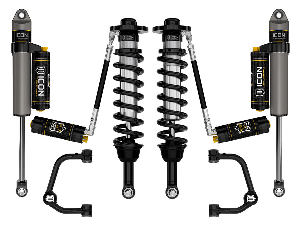 ICON Vehicle Dynamics 2021-2026 Ford F-150 4WD, 2.75-3.5" Lift, Stage 4 Suspension System, Tubular, CDCV