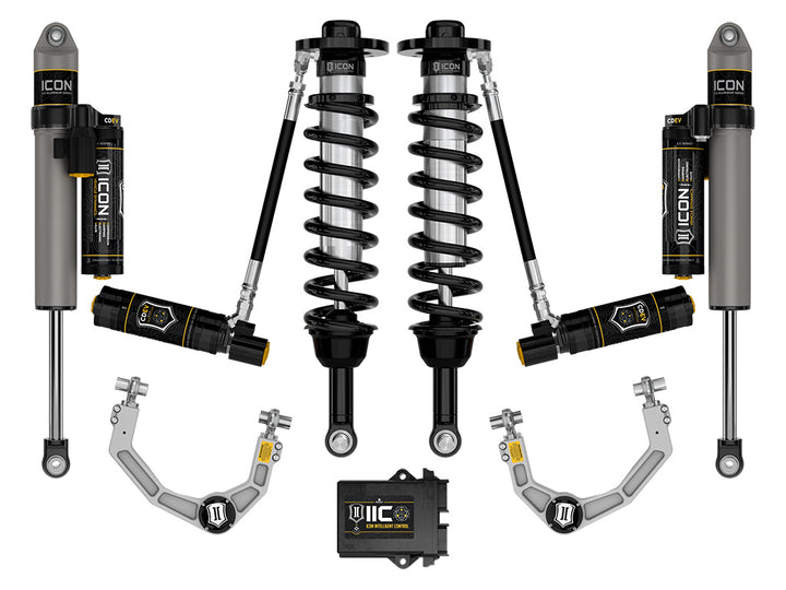 ICON Vehicle Dynamics 2021-2026 Ford F-150 4WD, 2.75-3.5" Lift, Stage 5 Suspension System, Billet