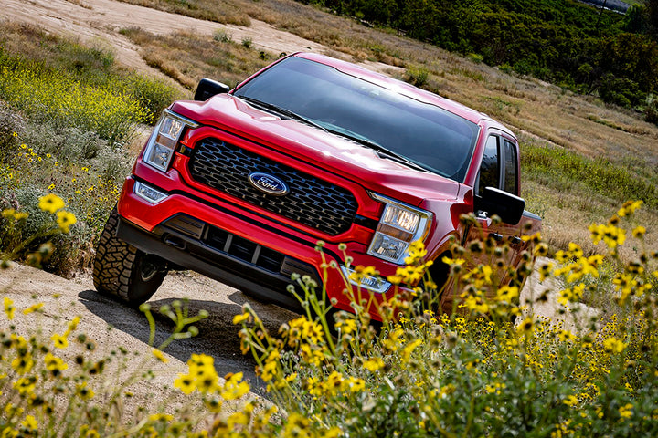 ICON Vehicle Dynamics 2021-2026 Ford F-150 4WD, 3.5-4.5" Lift, Stage 2 Suspension System, Billet