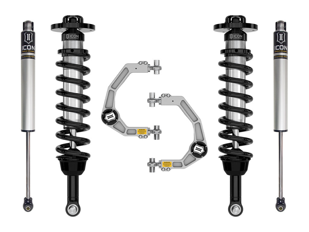 ICON Vehicle Dynamics 2021-2026 Ford F-150 Tremor, 2.5-3" Lift, Stage 1 Suspension System, Billet