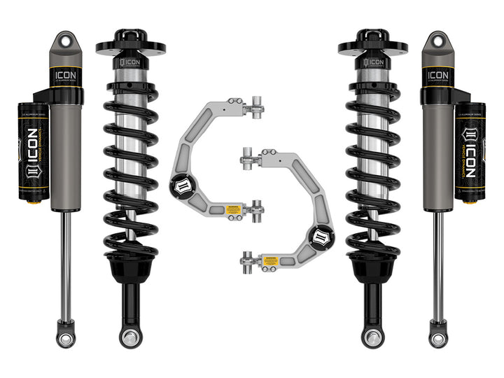 ICON Vehicle Dynamics 2021-2026 Ford F-150 Tremor, 2.5-3" Lift, Stage 2 Suspension System, Billet