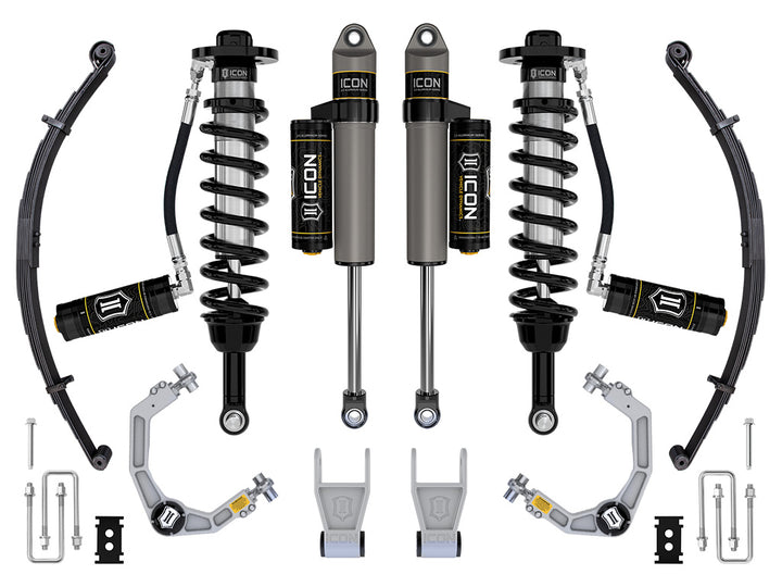 ICON Vehicle Dynamics 2021-2026 Ford F-150 Tremor, 2.5-3" Lift, Stage 3 Suspension System, Billet, w/ Leaf Packs