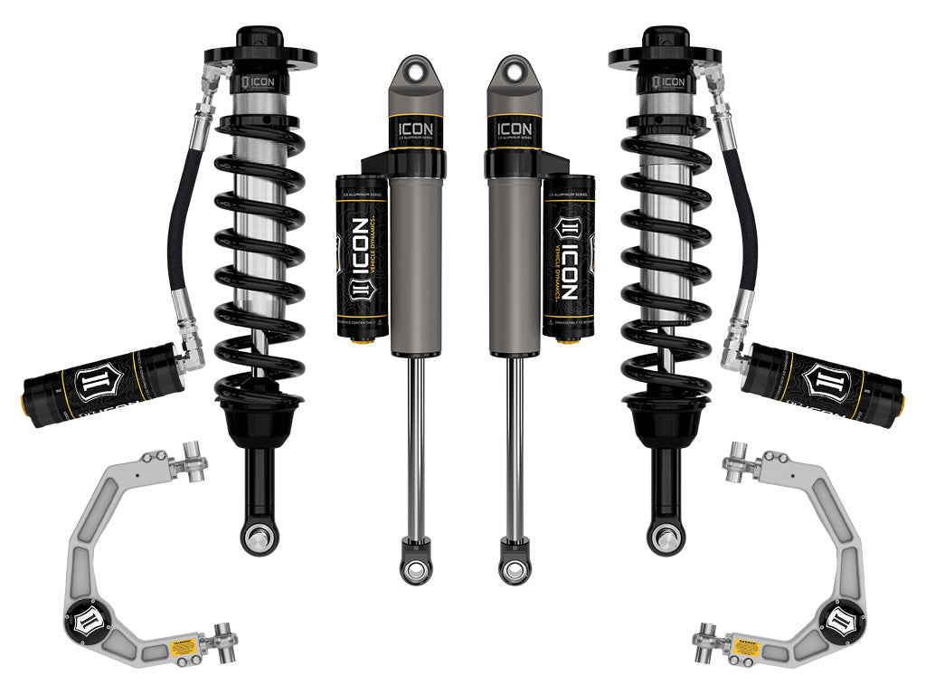 ICON Vehicle Dynamics 2021-2026 Ford F-150 Tremor, 2.5-3" Lift, Stage 3 Suspension System, Billet