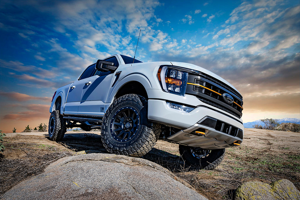 ICON Vehicle Dynamics 2021-2026 Ford F-150 Tremor, 2.5-3" Lift, Stage 4 Suspension System, Billet, CDCV, w/ Leaf Packs